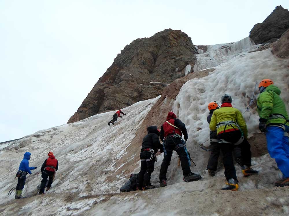Escalada en hielo, Mendoza.